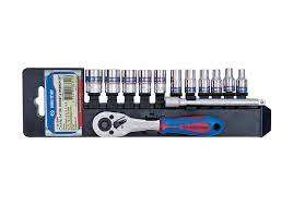 KING TONY SOCKET SET 1/4 WITH RATCHET & EXTENSION | 2313MR