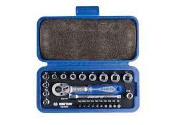 KING TONY  2525MRE   25 PC. 1/4" DR. 6 Point Socket Wrench Set