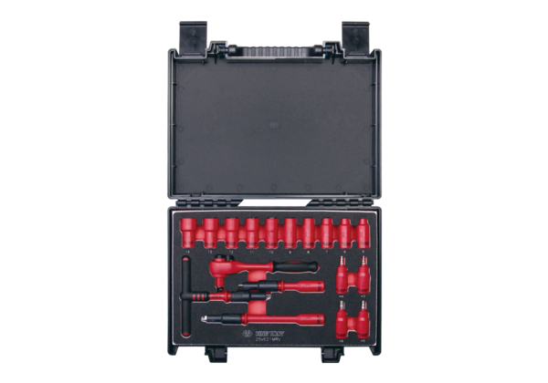 KING TONY 1/4 VDE INSULATED TOOL SET 18PCS | 25VE01MRV