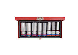 KING TONY SOCKET SET 8PC 1/2 DEEP 12 23MM 6PT | 4308MR