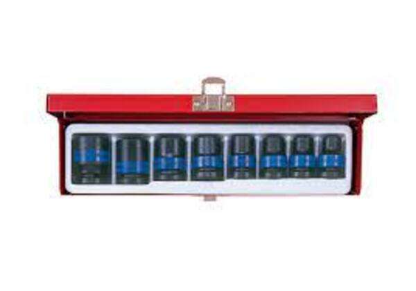 KING TONY SOCKET SET 8PC 1/2 STANDARD IMPACT 10 24MM 6P | 4408MP