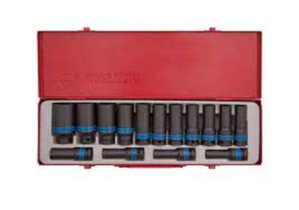 KING TONY SOCKET SET 15PC 1/2 DEEP IMPACT 10 32MM 6P | 4415MP03