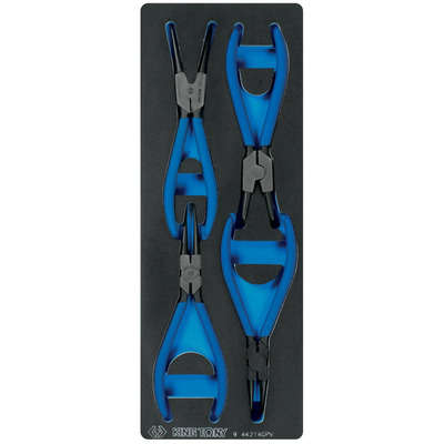 KING TONY PLIERS SET CIRCLIP 180MM 4PC EVA FOAM | 9 44214GPV