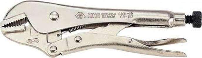 KING TONY VICE GRIP 250MM STRAIGHT JAW 6031-10N