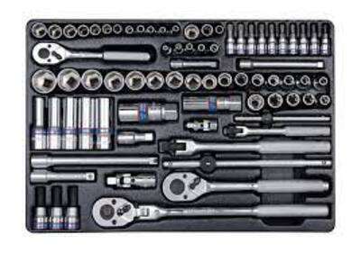 KING TONY SOCKET SET COMBINATION 1/4 AND 3/8 75PC | 9 5575MR