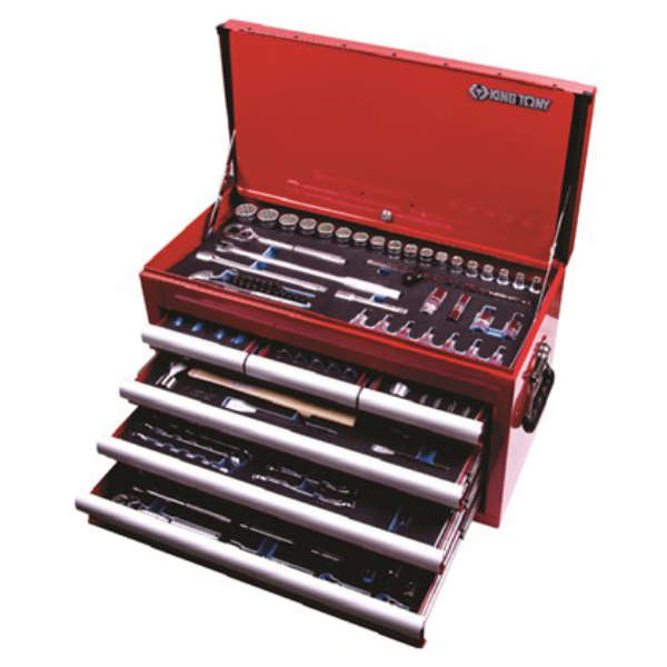 KING TONY TOOL CHEST SET COMBINATION METRIC 196 PIECES | 911 008MRV