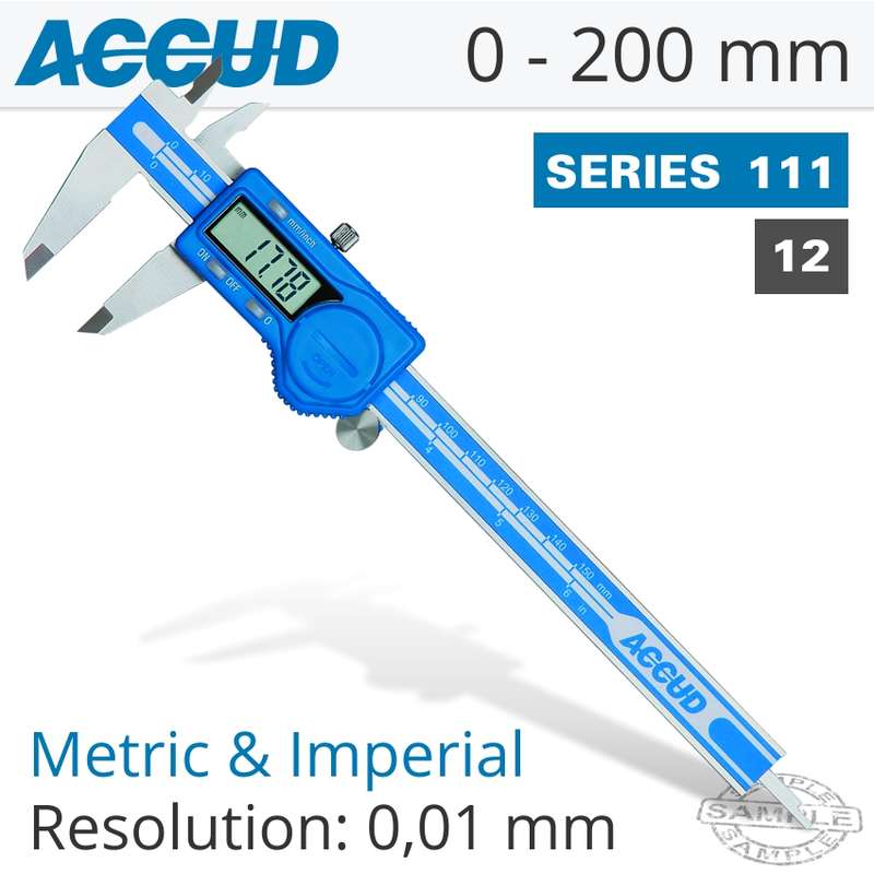 ACCUD DIG. CALIPER 200MM- AC111-008-12