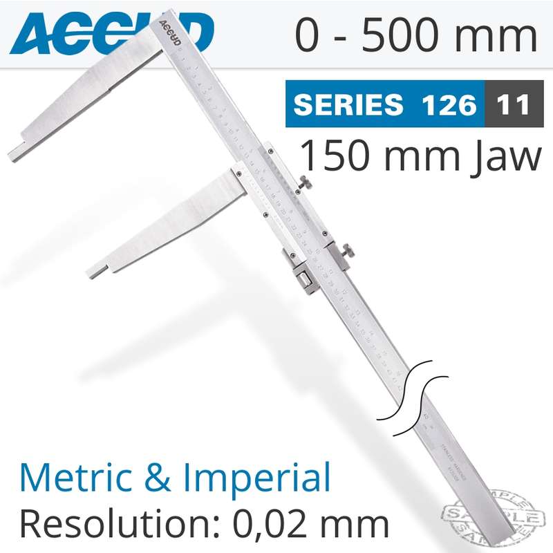 ACCUD VERNIER CALIPER 500MM 0.06MM 150MM- AC126-020-11