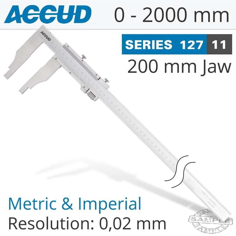 ACCUD VERNIER CALIPER 2000MM- AC127-080-11