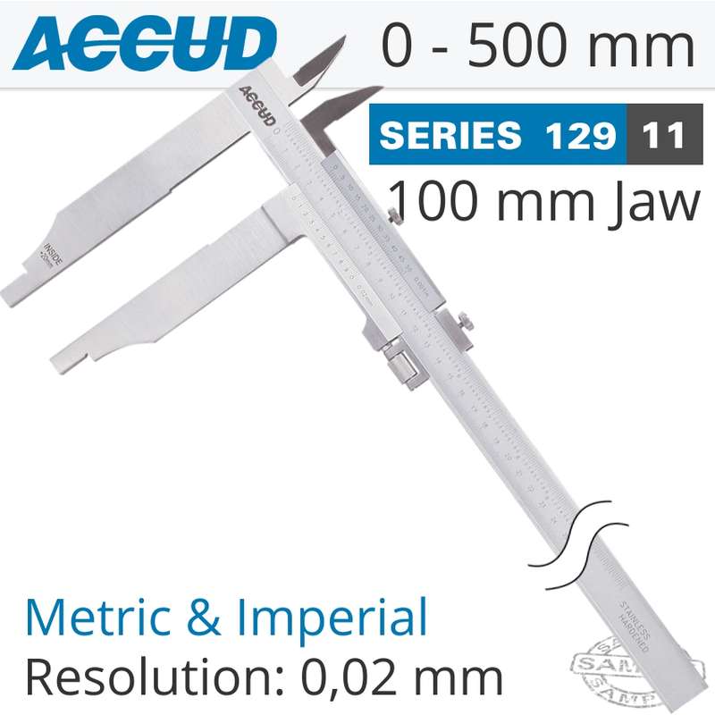ACCUD VERNIER CALIPER 500MM- AC129-020-11