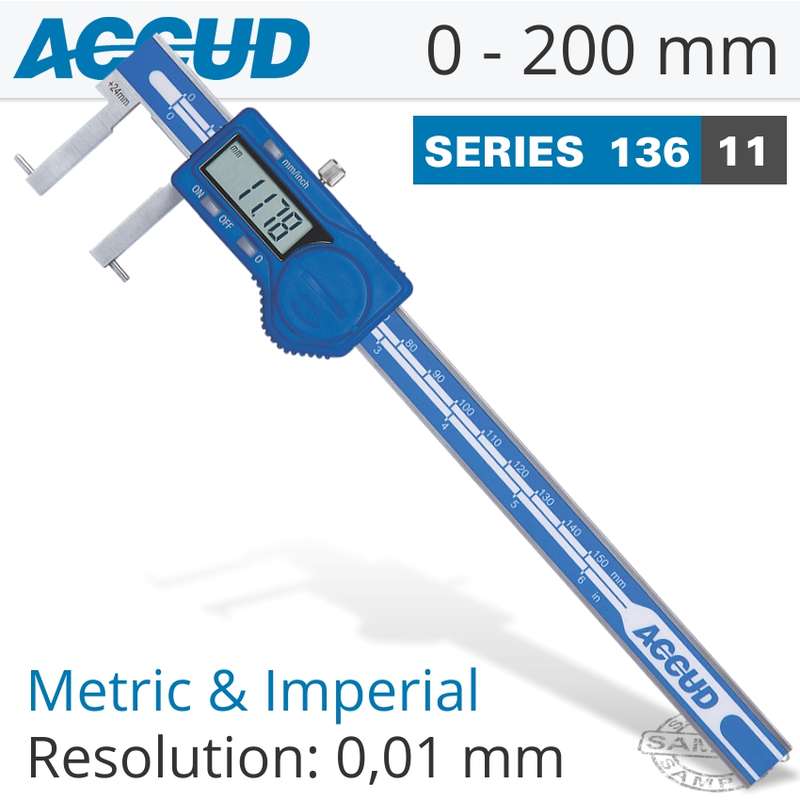 ACCUD DIG. CALIPER 25-200MM- AC136-008-11