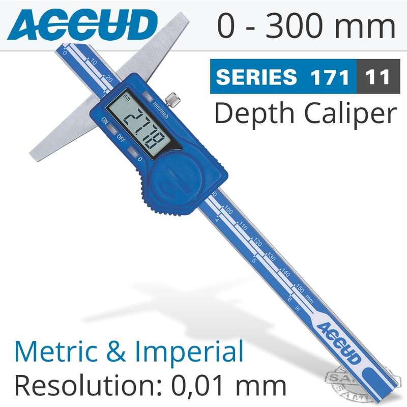 ACCUD DIG. TUBE THICKNESS CALIPER 300MM- AC171-012-11