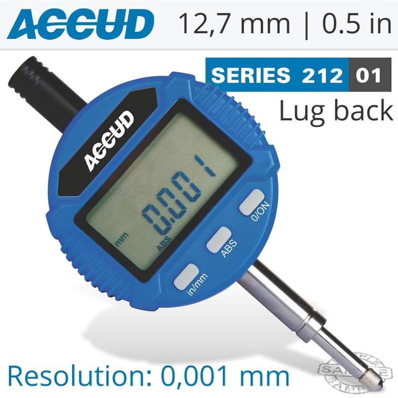 ACCUD DIGITAL INDICATOR LUG BACK 12.7MM/0.5"- AC212-010-01