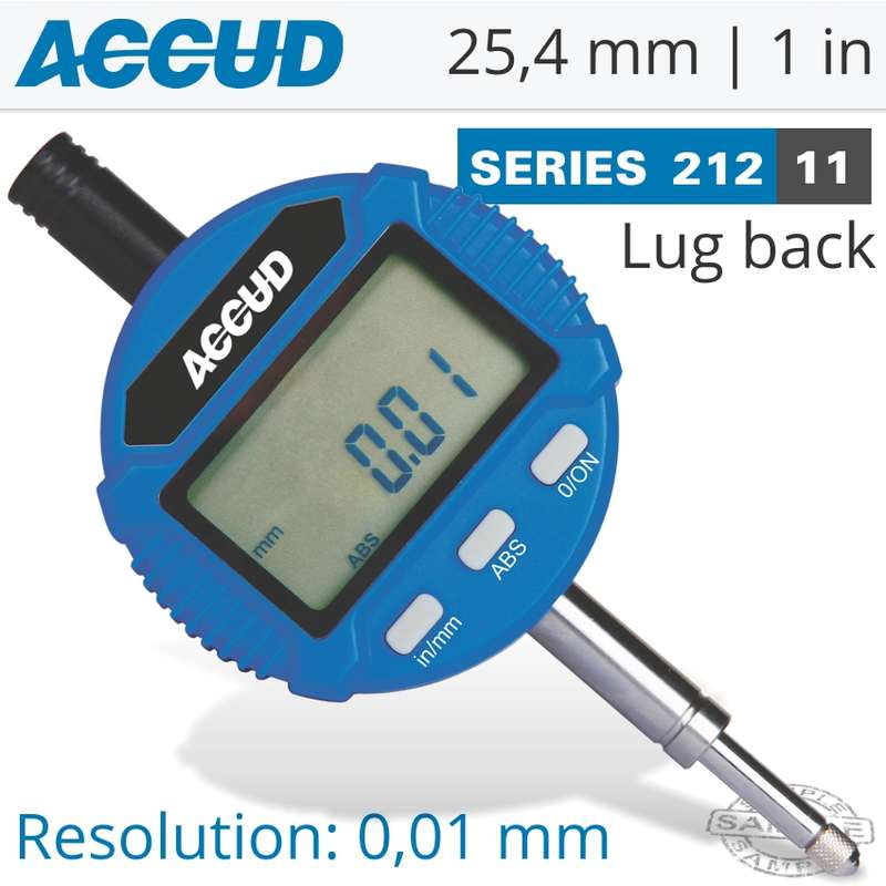 ACCUD DIGITAL INDICATOR LUG BACK 25.4MM/1"- AC212-025-11