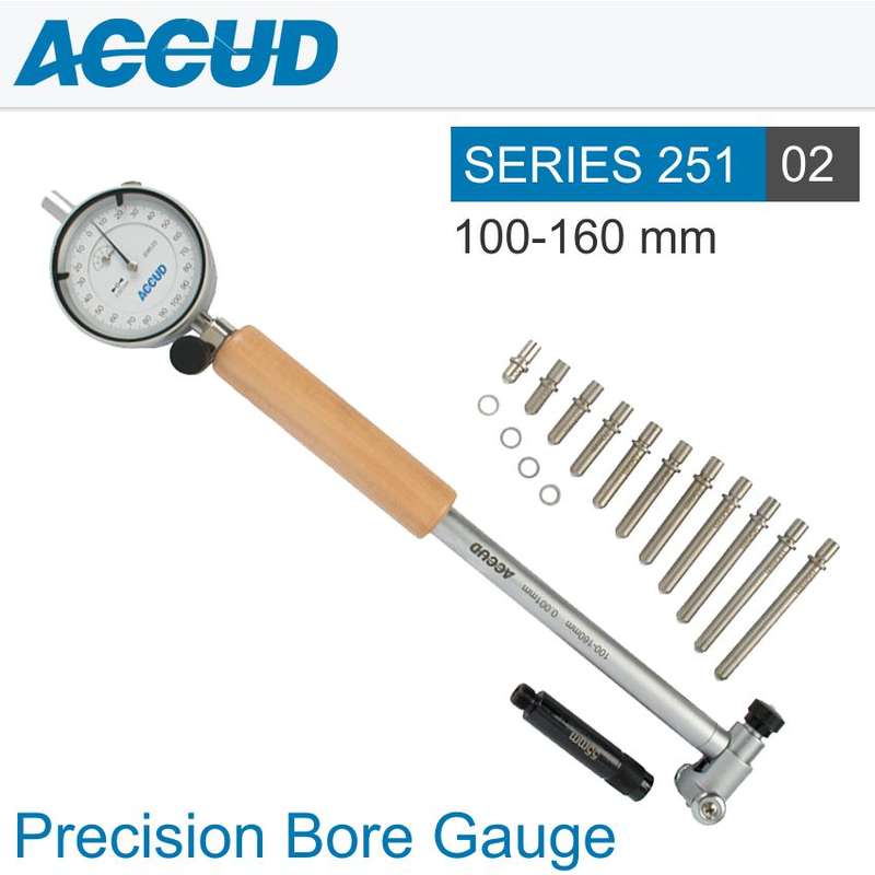 ACCUD PRECISION BORE GAUGE 100-160MM- AC251-160-02