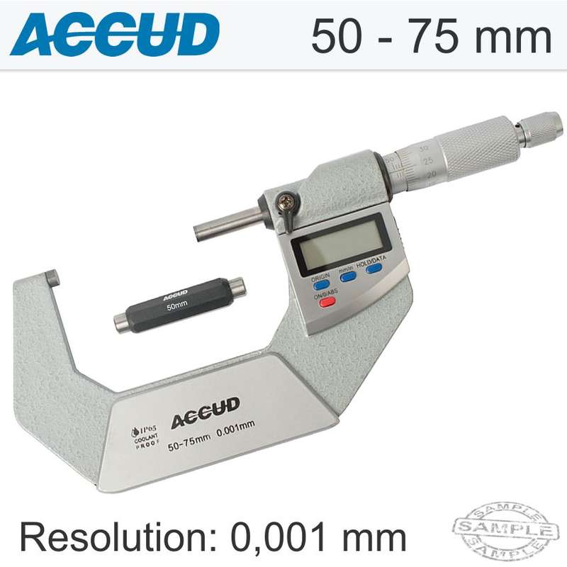 ACCUD DIGITAL OUTSIDE MICROMETER.IP65. 5- AC313-003-01Q