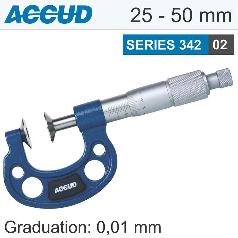 ACCUD DISK MICROMETER 25-50MM- AC342-002-02
