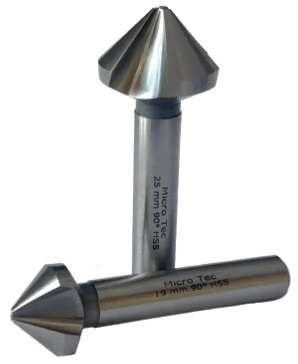 Micro-Tec HSS 31mm Metric Countersink 90º Three Flute | CS039-022