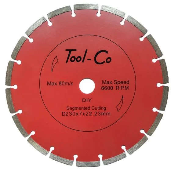 Segmented DIAMOND BLADE RED HS230EC -  1000x BULK PACK