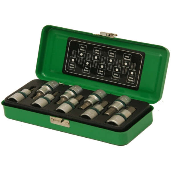 Micro-Tec 9Pcs Sockets 1/2 Hex 4-14mm | MHBS9