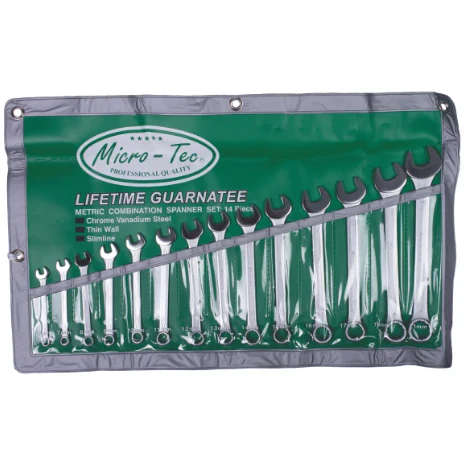 Micro-Tec 14Pcs Spanner Set Combination 6-21mm | MIC140
