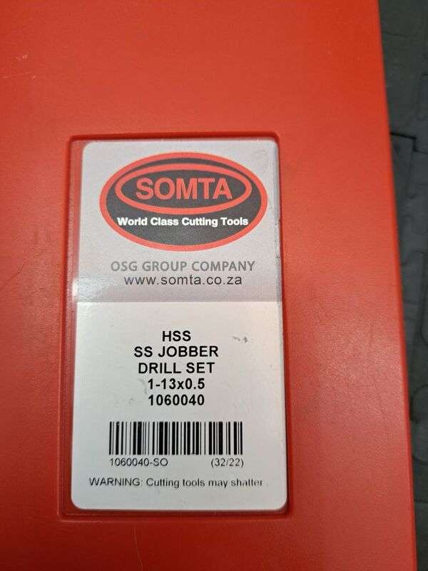 SOMTA HSS SS JOBBER DRILL SET 1-13x0.5mm