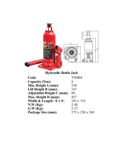 Torin BIG RED JACKS -  Jack Bottle 8T | T90804