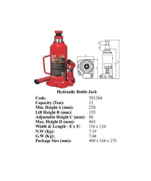 Torin BIG RED JACKS - Jack Bottle 12T | T91204