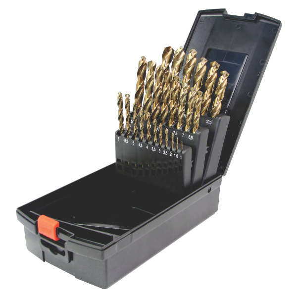Micro-Tec 25Pcs HSS Drills Set, Cobalt (M35) and Fully Ground 1-13mm | TWIST-300C