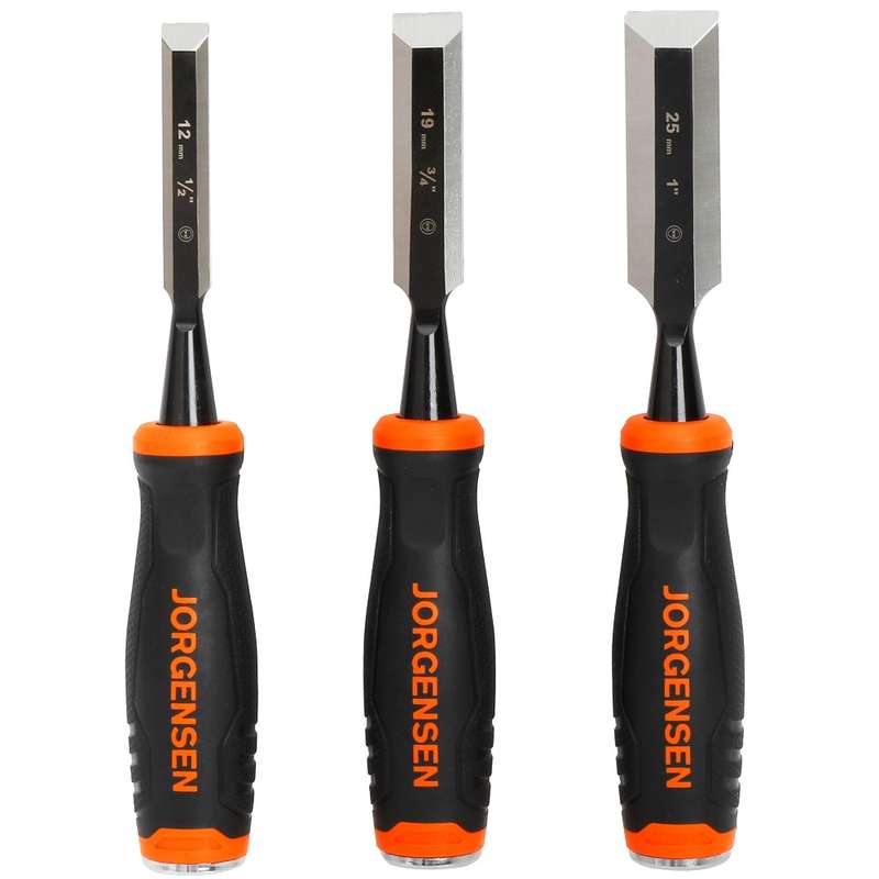 JORGENSEN WOOD CHISEL SET 3PC - AC70450