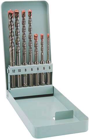 ALPEN - SDS DRILL BITS 7 PIECE SET IN METAL CASEALP KM7