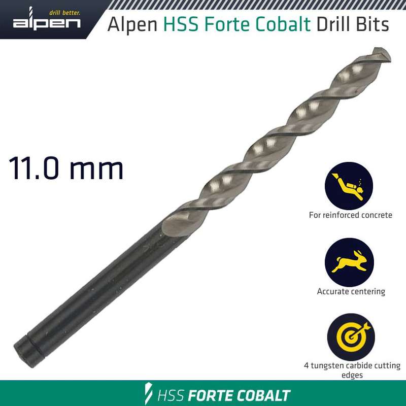 ALPEN - HSS FORTE COBALT DRILL BIT 11MMALP18311