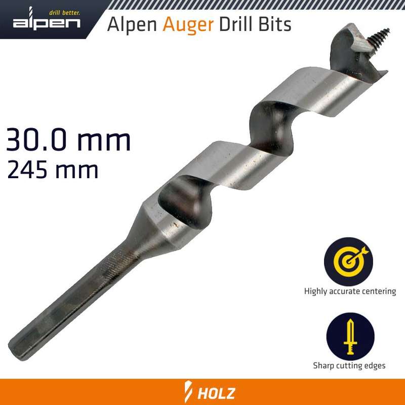 ALPEN - WOOD AUGER DRILL BIT 30 X 235MMALP216030