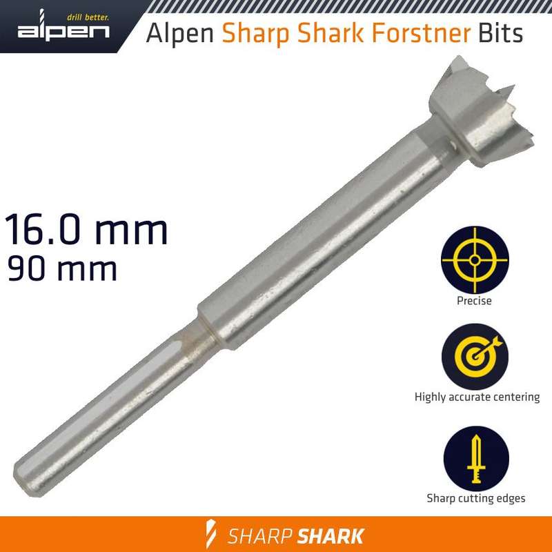 ALPEN - FORSTNER DRILL BIT SHARP SHARK 16MMALP239016