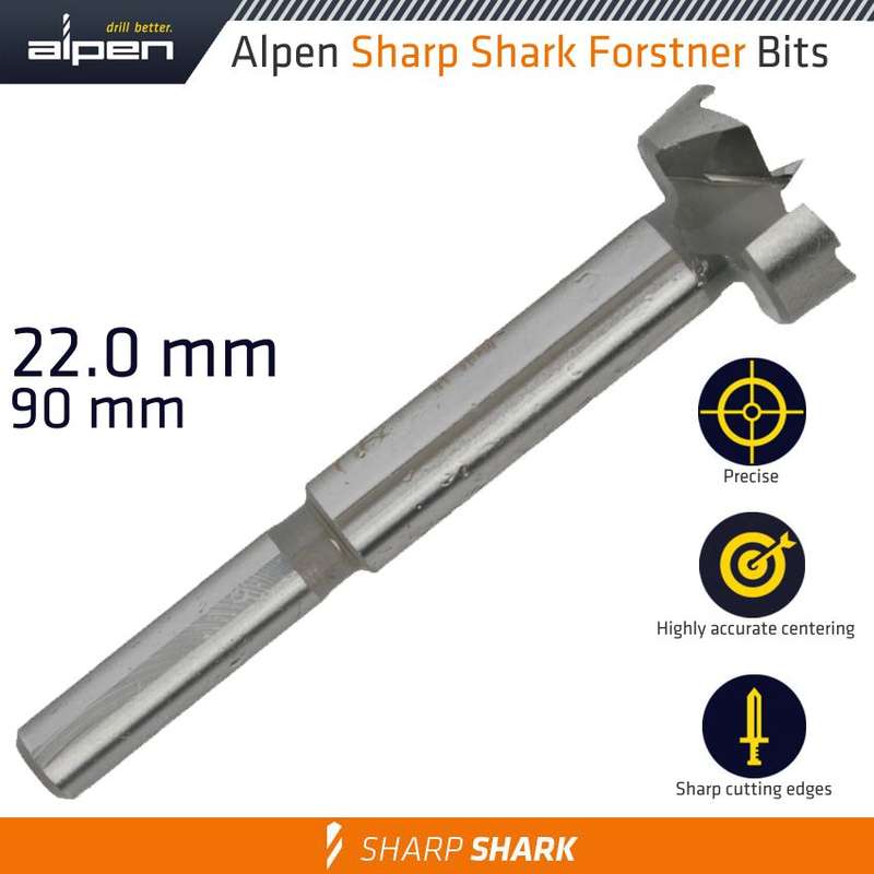 ALPEN - FORSTNER DRILL BIT SHARP SHARK 22MMALP239022