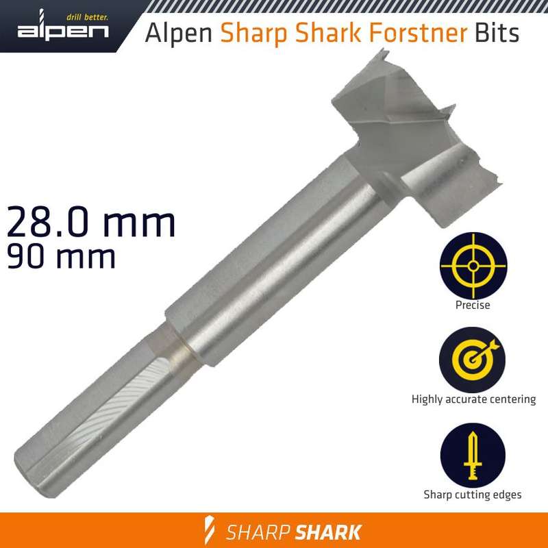 ALPEN - FORSTNER DRILL BIT SHARP SHARK 28MMALP239028