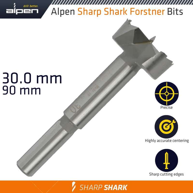 ALPEN - FORSTNER DRILL BIT SHARP SHARK 30MMALP239030