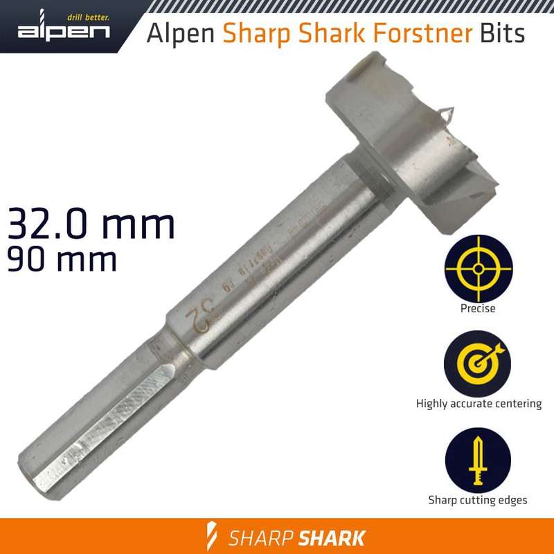 ALPEN - FORSTNER DRILL BIT SHARP SHARK 32MMALP239032