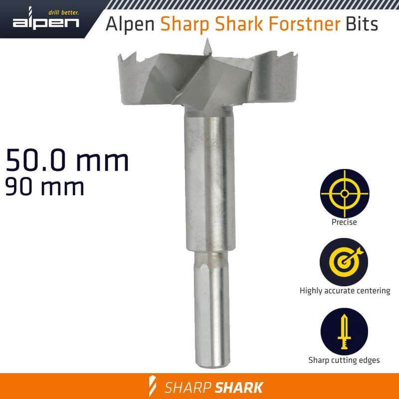 ALPEN - FORSTNER DRILL BIT SHARP SHARK 50MMALP239050