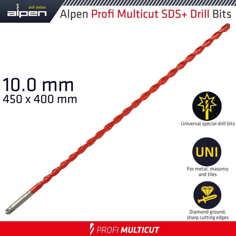 ALPEN - PROFI MULTICUT SDS+ SHANK PLW 10 X 450ALP579010