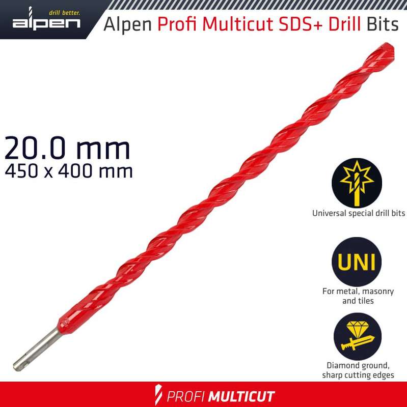 ALPEN - PROFI MULTICUT SDS+ SHANK PLW 20 X 450ALP579020