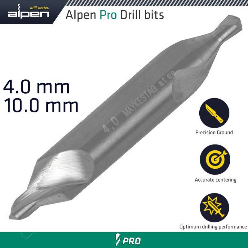 ALPEN - SC CENTREDRILL 4.0X10.00ALP65250040