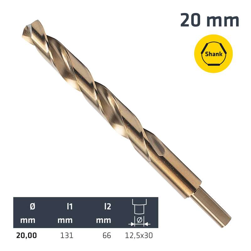 ALPEN - HSS COBALT 20.0 RED.SHANKALP656020