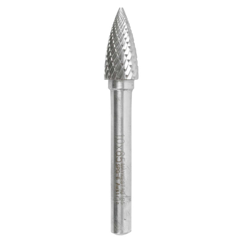 ALPEN - TC ROTARY BURR 10MM ARC POINTED NOSE FOR HARD METALSALP78066110