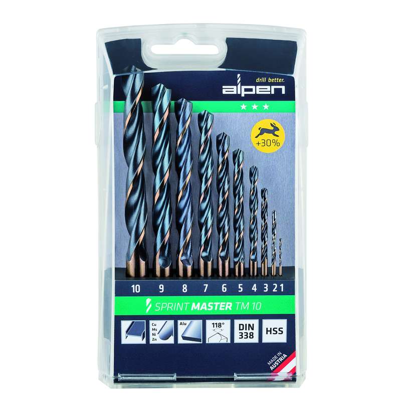 ALPEN - SPRINT MASTER TM10 10-PCS 1 -10 X 1MM SETALP811092100
