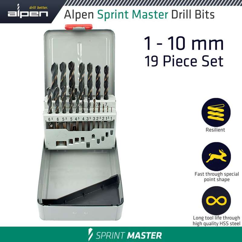 ALPEN - SPRINT MASTER 19 PCS SET KM19 1 - 10 X 0.5MM 2 ROWSALP8113111