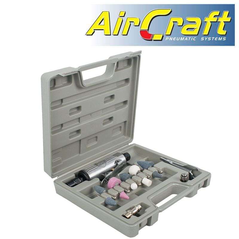 AIRCRAFT - AIR DIE GRINDER 6MM 14 PIECE KIT BLOW MOULD CASEAT0007