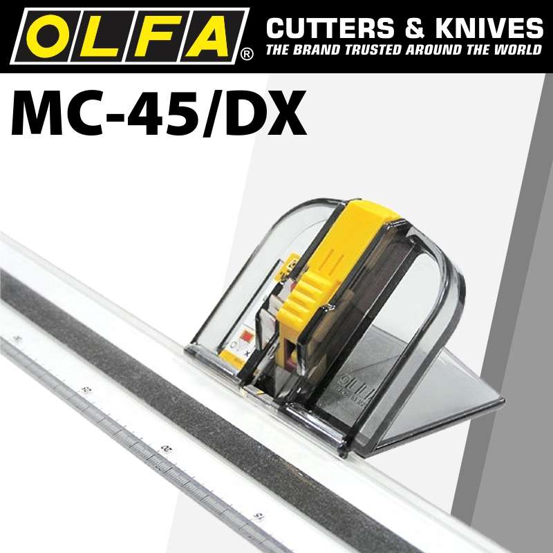 OLFA MOUNT BOARD MAT CUTTER WITH NON SLIP RULERCTR MC45DX