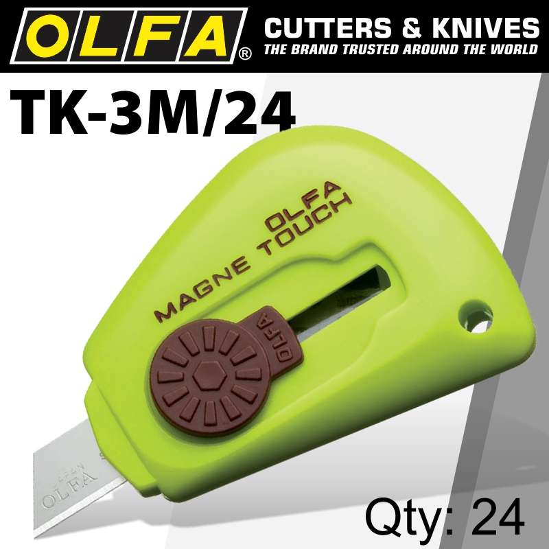 OLFA MAGNETIC TOUCH KNIFE 24 PER PACKCTR TK3