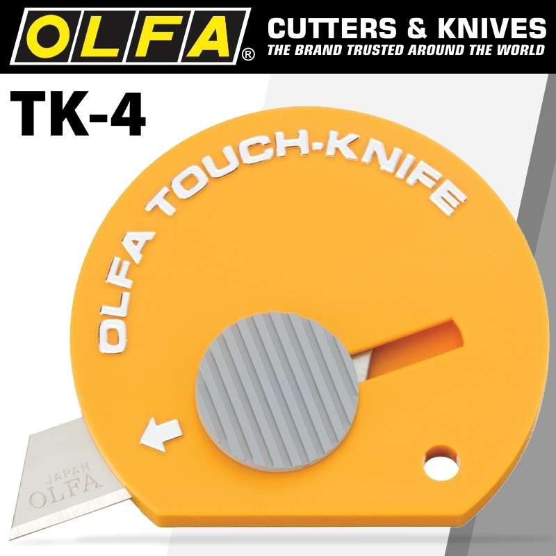 OLFA TOUCH KNIFE 32 PER PACK ON HANG UP DISPLAY CARDCTR TK4